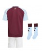 Aston Villa Domácí dres pro děti 2024-25 Krátký Rukáv (+ trenýrky)